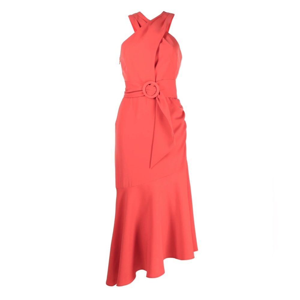 Sachin & Babi Naomi Belted Halter Dress Size 8 - Picture 14 of 16